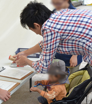 スタンプラリーの様子