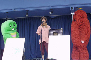 ガチャピン・ムック＆森のシンガー証の「森のおんがくたい」