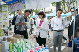 丸川環境大臣の視察